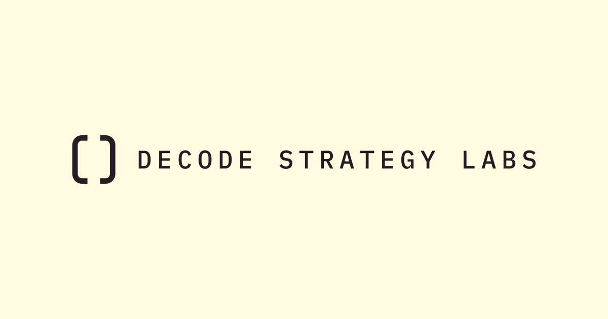 Decode Strategy Labs — Transformation partner to Asia's established ...